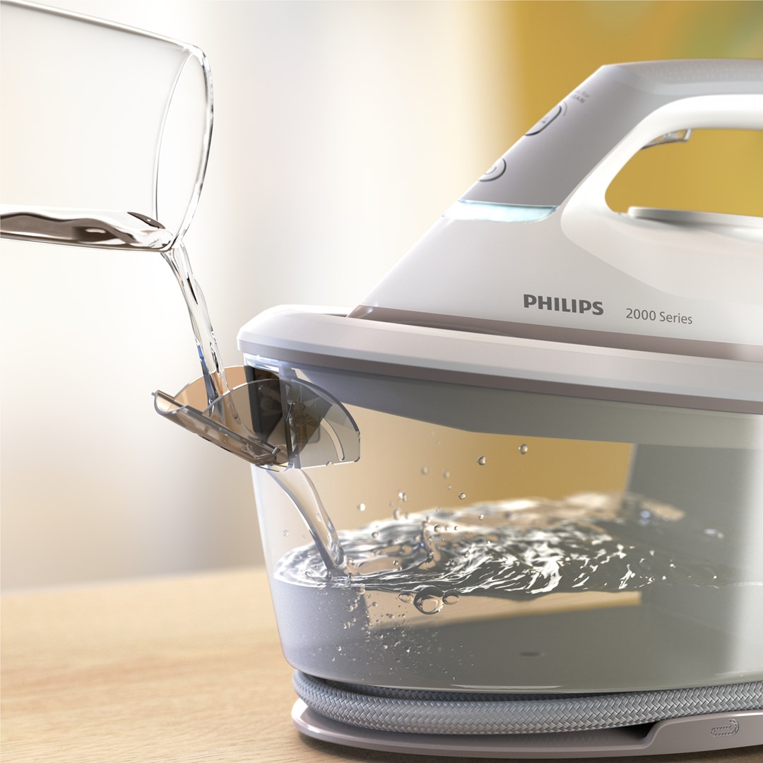 Philips 2000 series PSG2000/80 steam ironing station 2400 W 1.4 L Ceramic soleplate Grey, White-1