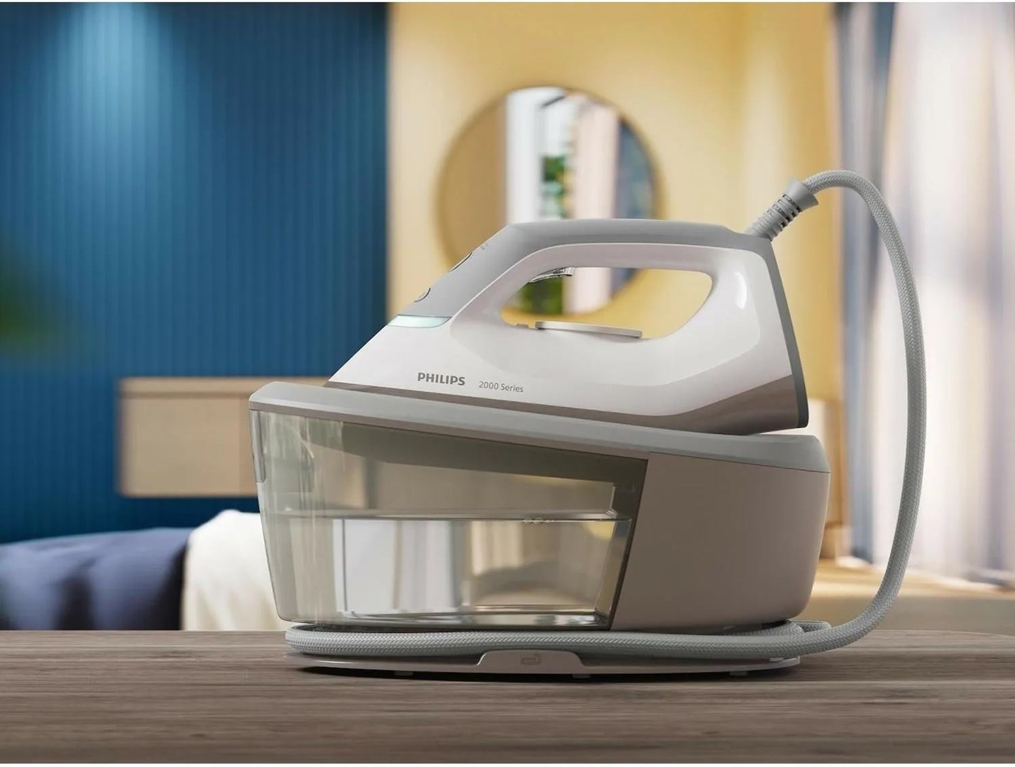 Philips 2000 series PSG2000/80 steam ironing station 2400 W 1.4 L Ceramic soleplate Grey, White-4