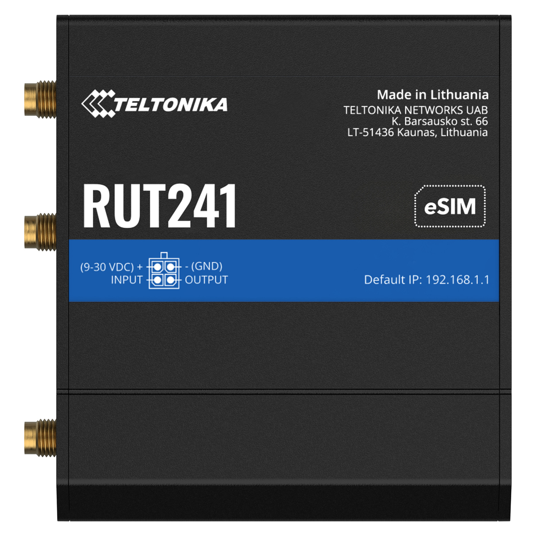 Industrijski 4G LTE router TELTONIKA RUT241 (Cat 4, 2x LAN, Wi-Fi, eSIM)-2