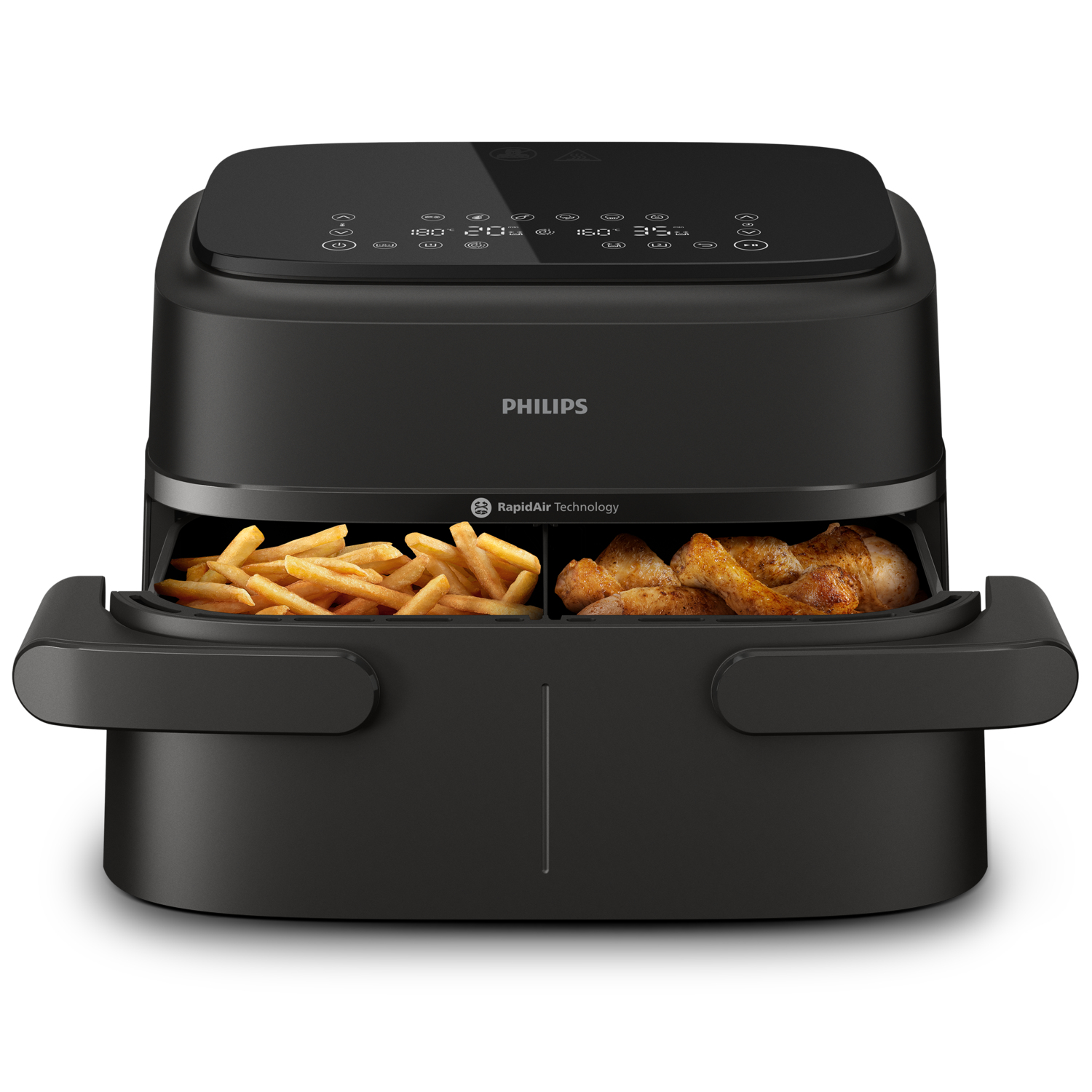 Philips 1000 series NA150/00 fryer Double 7.1 L 2450 W Hot air fryer Black-0