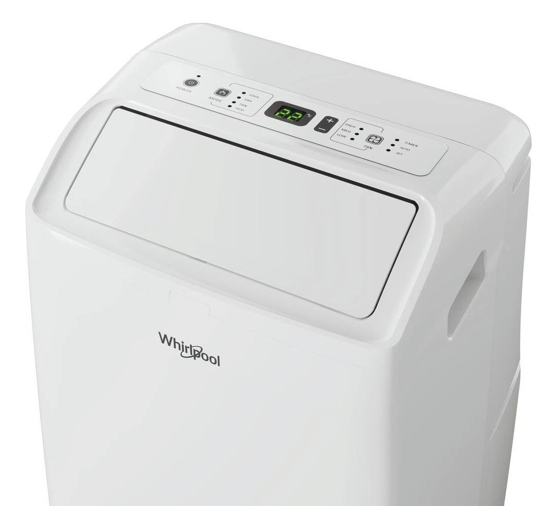 Prijenosni klima uređaj WHIRLPOOL PACF29HP W (9000 BTU, hlađenje i grijanje, A+/A++, R290, bijela boja)-2