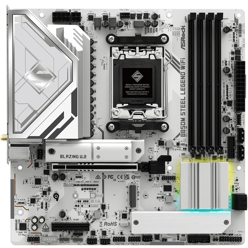 Matična ploča ASROCK B850M Steel Legend WiFi (AMD B850, Socket AM5, micro ATX)-1