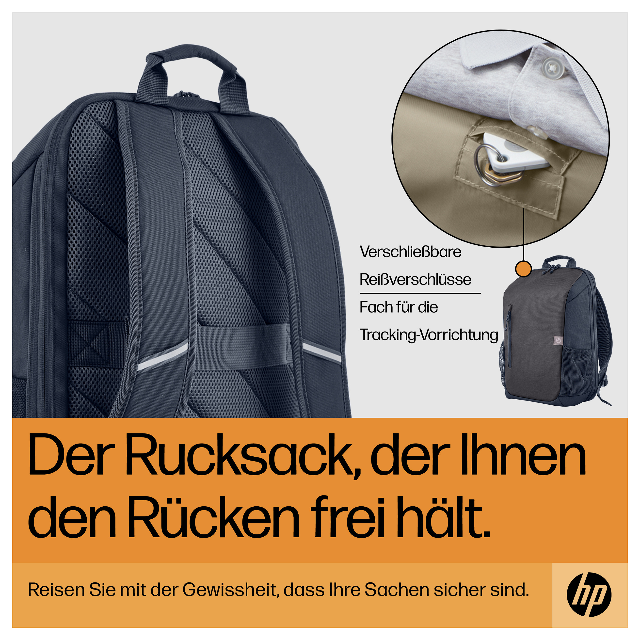 Ruksak za laptop HP Travel 18 Liter 15.6 Iron Grey-9