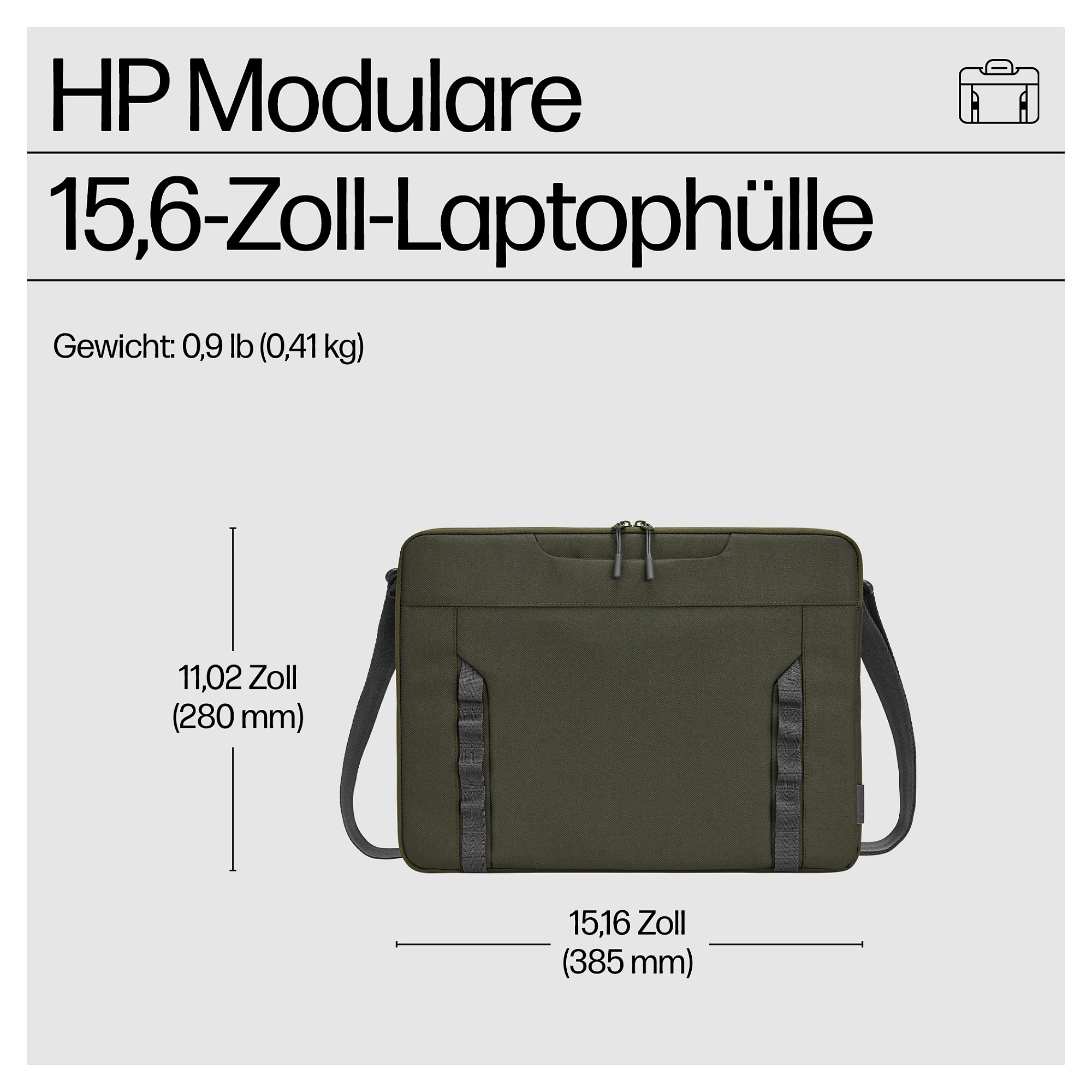 Laptop HP 15.6-inch Modular Laptop Sleeve-5