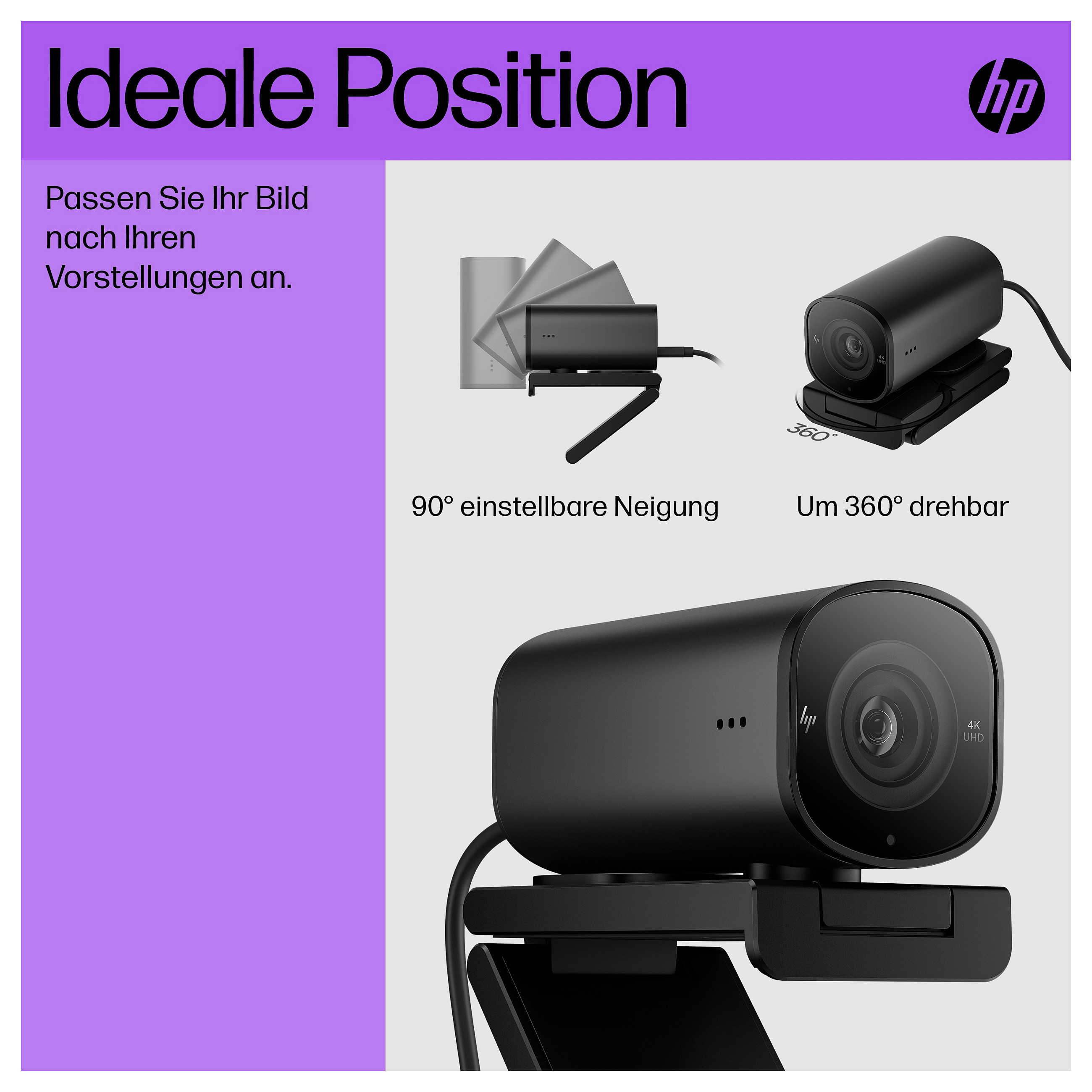 Web kamera HP 965 4K Streaming Webcam-12
