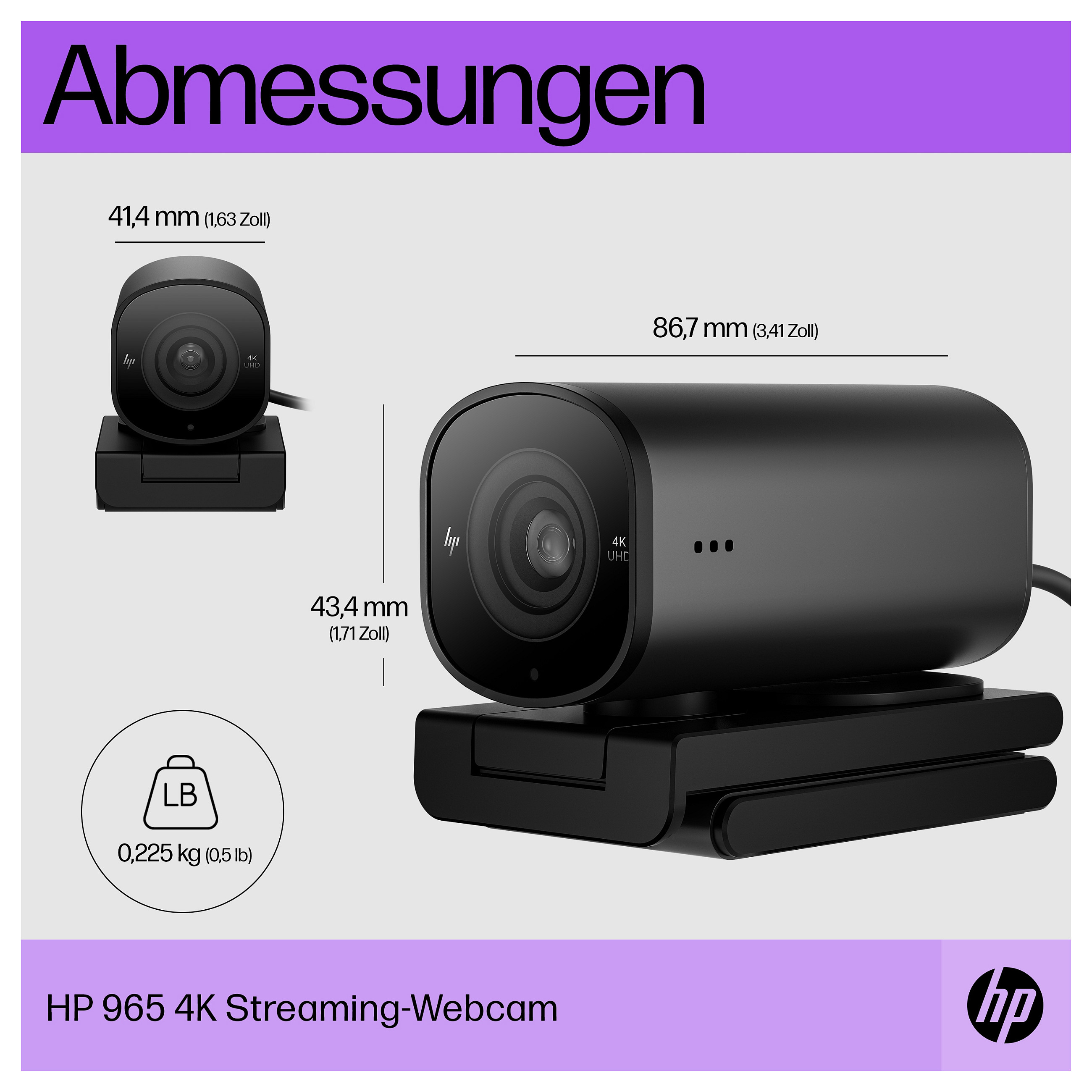 Web kamera HP 965 4K Streaming Webcam-16