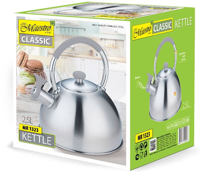 Kuhalo za vodu MAESTRO MR-1323 (nehrđajući čelik, 2.5 l)-1