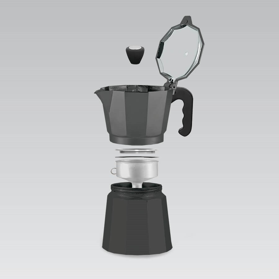 Aparat za kavu MAESTRO MR-1666-6-BLACK (6 šalica, crna boja)-2