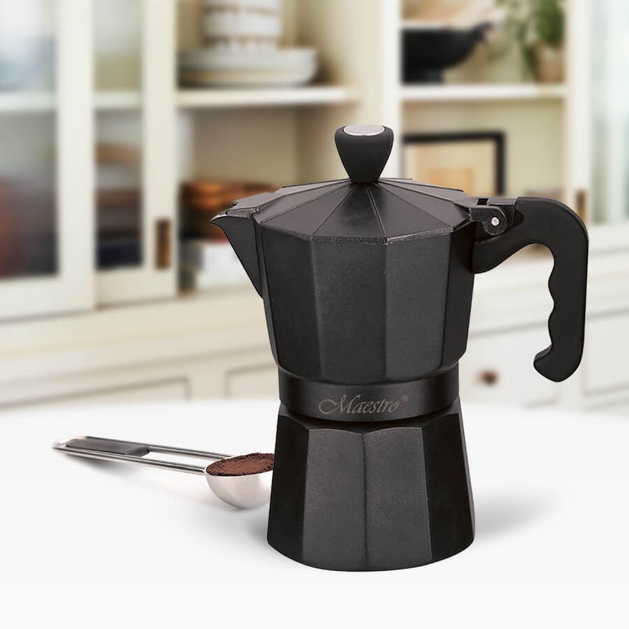 Aparat za kavu MAESTRO MR-1666-6-BLACK (6 šalica, crna boja)-4