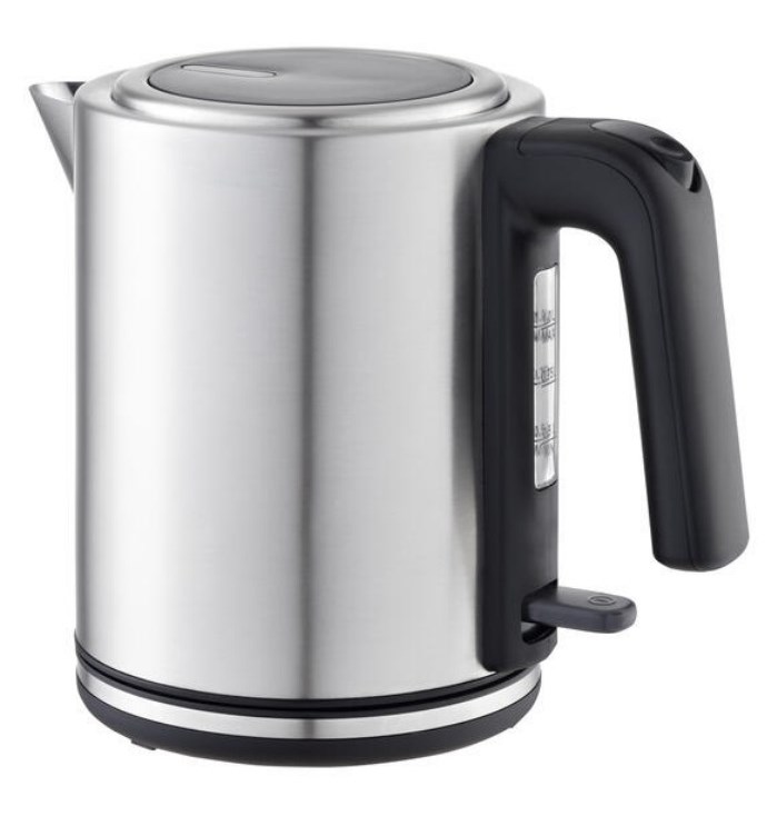 Severin WK 3489 electric kettle 1 L 2400 W Black, Silver-0
