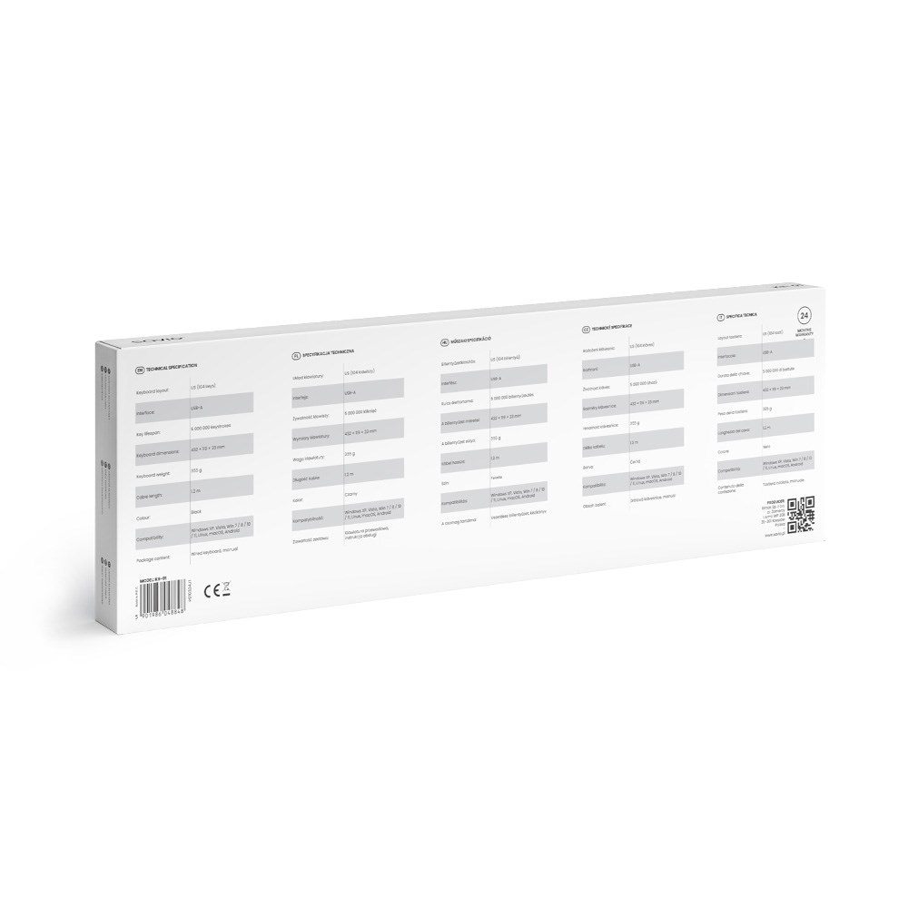 Tipkovnica SAVIO KB-01 USB QWERTY US English crna boja-6