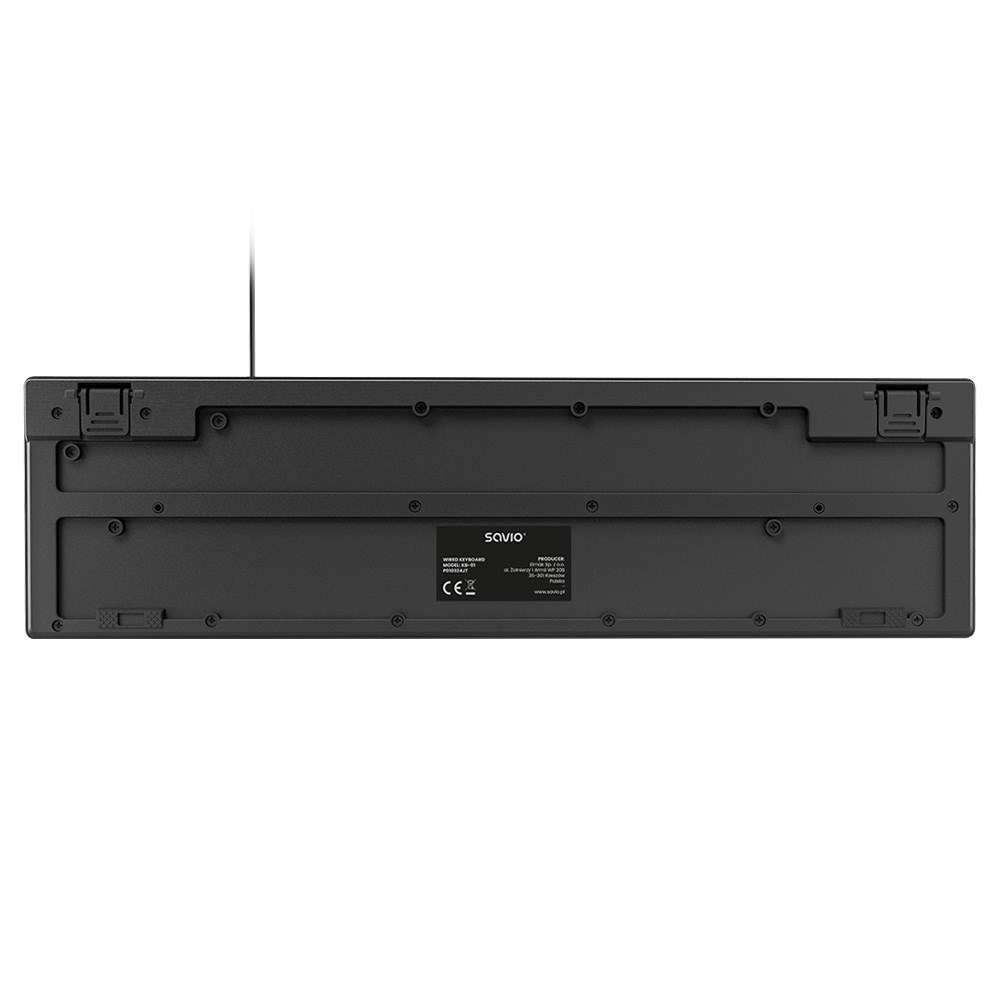 Tipkovnica SAVIO KB-01 USB QWERTY US English crna boja-4