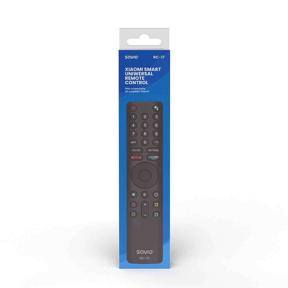 SAVIO RC-17 Universal/Replacement Remote Control for XIAOMI TV – SMART TV-1