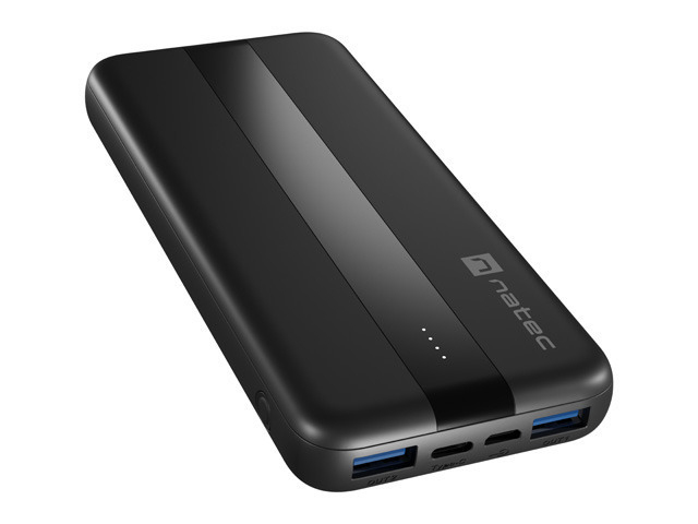 Powerbank NATEC TREVI SLIM Q V2 10000mAh 2x USB-A-1