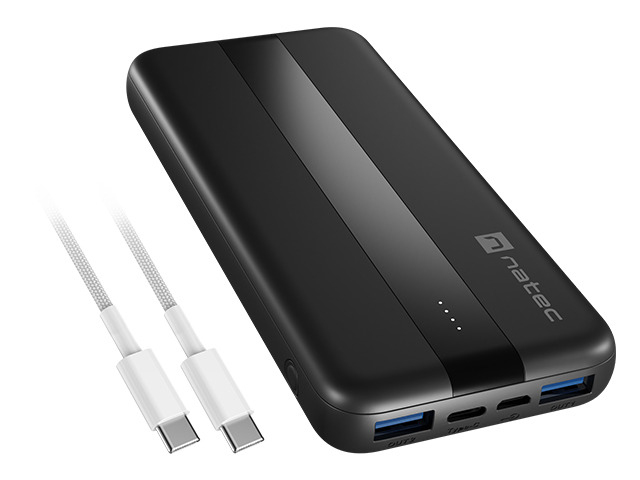 Powerbank NATEC TREVI SLIM Q V2 10000mAh 2x USB-A-0