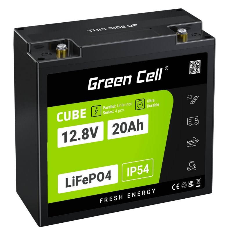 Baterija Green Cell LFPGC12V20AH UPS Lithium Iron Phosphate (LiFePO4) 12.8 V 20 Ah-0