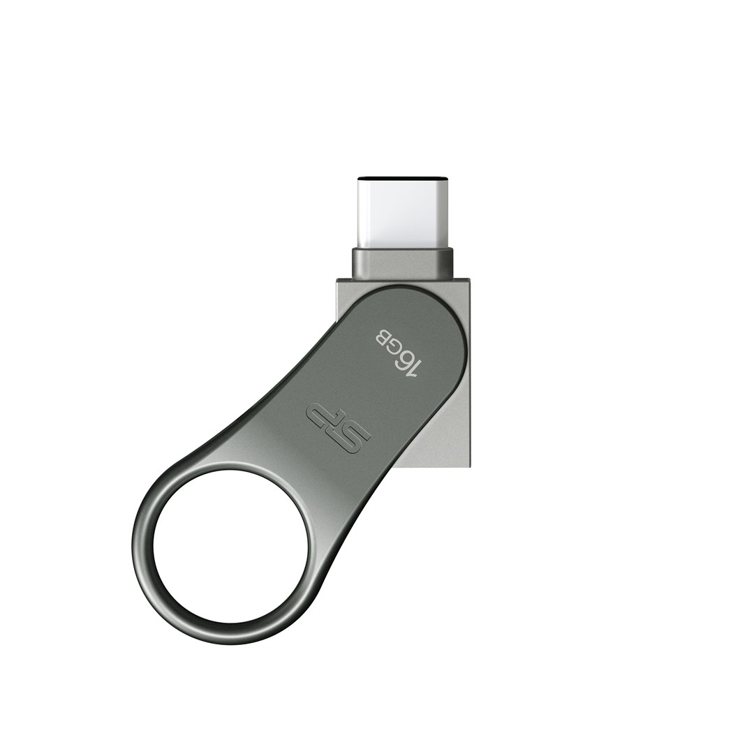 USB stick SILICON POWER Mobile C80 (16gb, usb-a/usb-c, 3.1, titan siva)-2