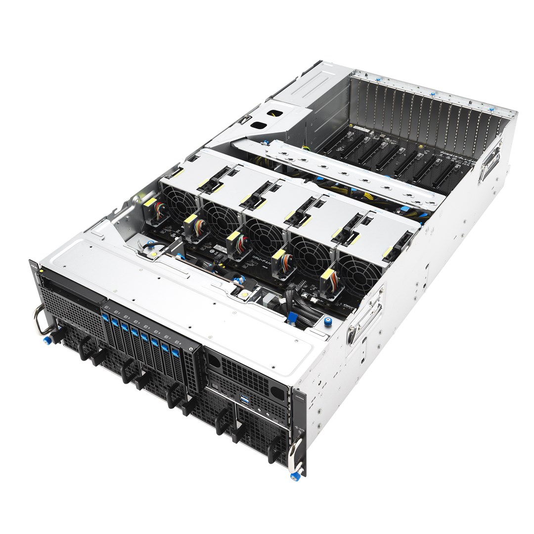 Platforma Asus Rack RS501A-E12-RS4 (AMD Epyc 9005/9004, 4x NVMe/SATA HS, 2xM.2, 2x1Gbe, IPMI, 1+1 1600W)-2