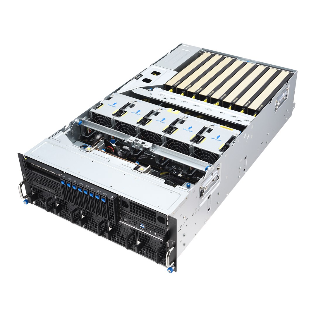 Platforma Asus Rack RS501A-E12-RS4 (AMD Epyc 9005/9004, 4x NVMe/SATA HS, 2xM.2, 2x1Gbe, IPMI, 1+1 1600W)-10