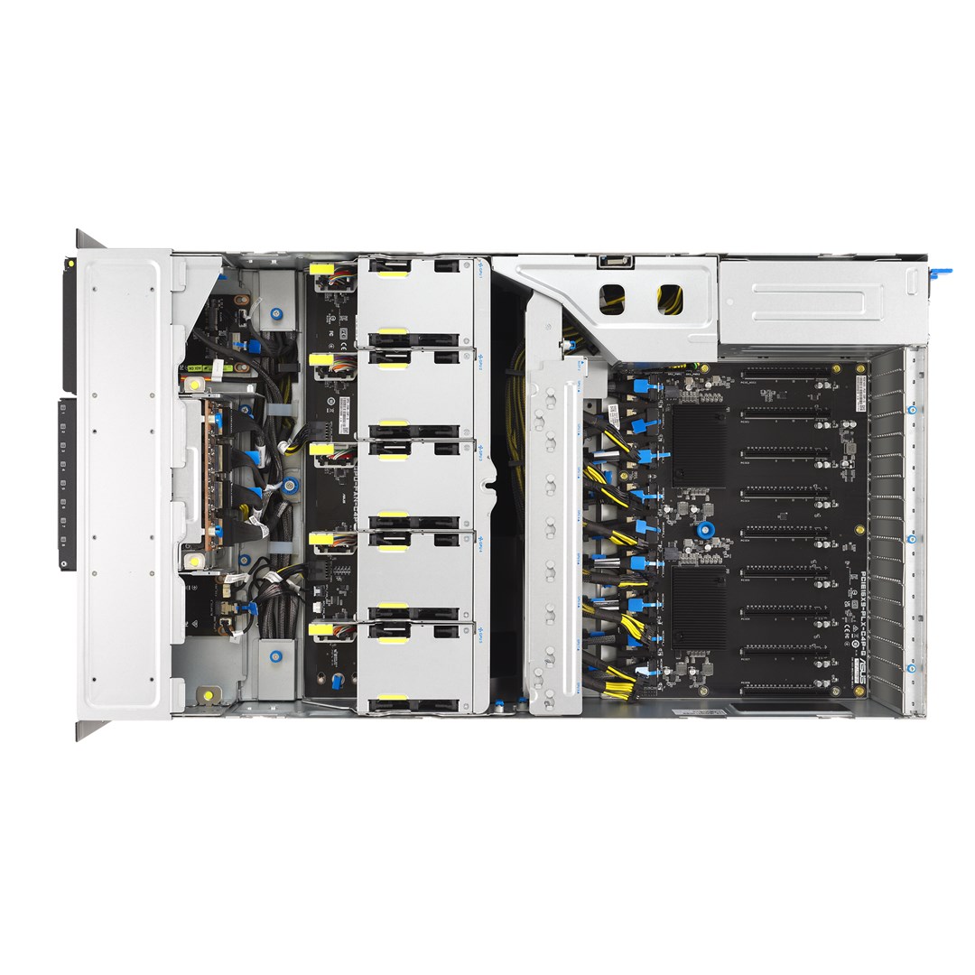 Platforma Asus Rack RS501A-E12-RS4 (AMD Epyc 9005/9004, 4x NVMe/SATA HS, 2xM.2, 2x1Gbe, IPMI, 1+1 1600W)-5