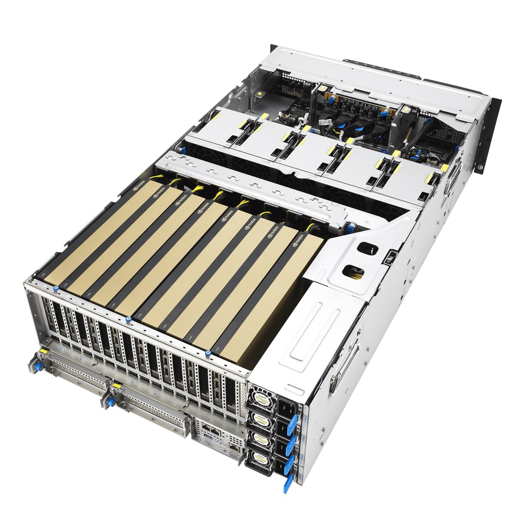 Platforma Asus Rack RS501A-E12-RS4 (AMD Epyc 9005/9004, 4x NVMe/SATA HS, 2xM.2, 2x1Gbe, IPMI, 1+1 1600W)-8