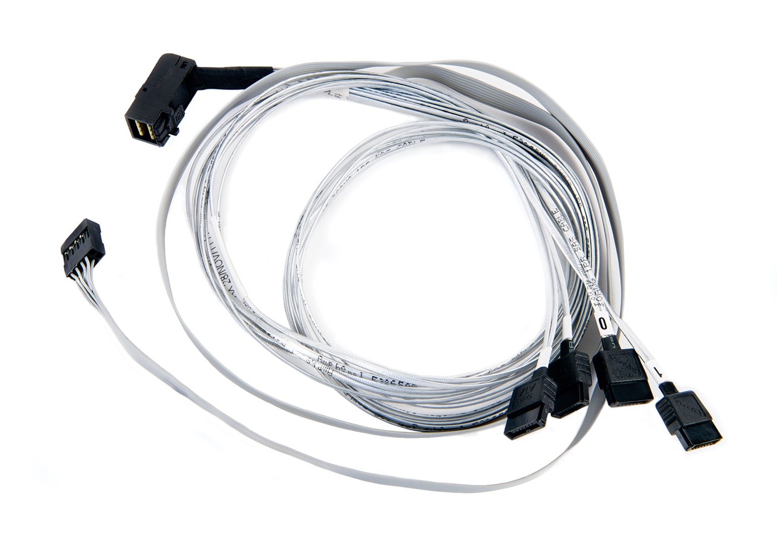 Kabel ADAPTEC Mini-SAS HD na 4x SATA I-RA-HDMSAS-4SATA-SB, 0.8m-0