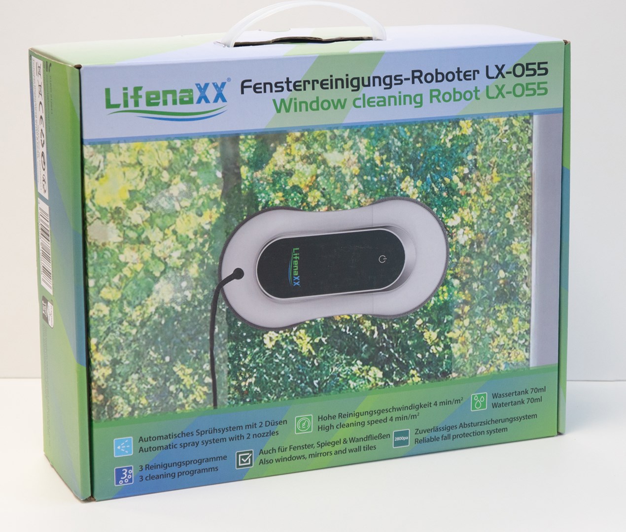 Robot za čišćenje prozora TECHNAXX Lifenaxx LX-055 (automatski, daljinsko upravljanje, sigurnosno uže)-3