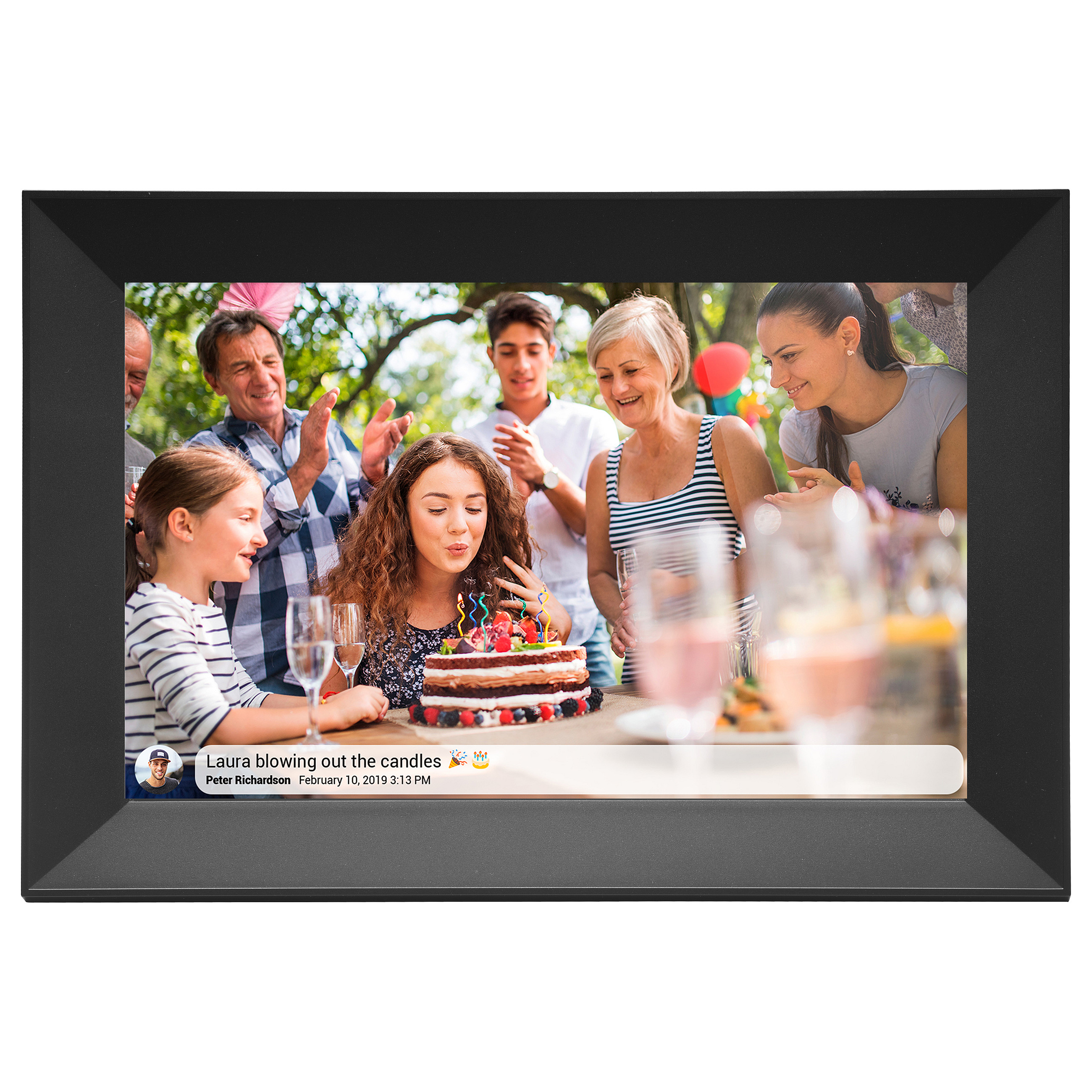 Digitalni foto okvir DENVER PFF-1063BLACK (10.1", Wi-Fi, Touchscreen, Crni)