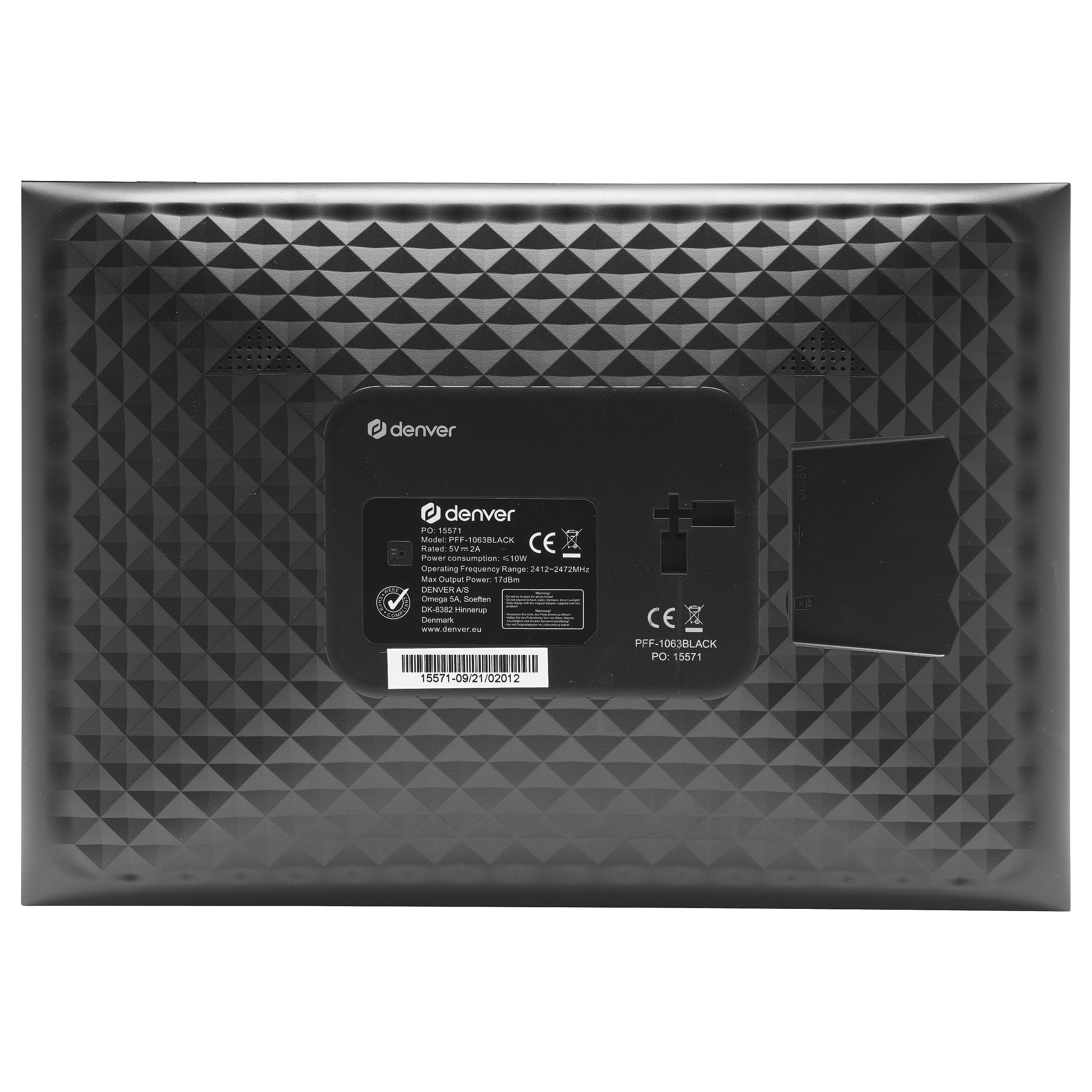 Digitalni foto okvir DENVER PFF-1063BLACK (10.1", Wi-Fi, Touchscreen, Crni)-2