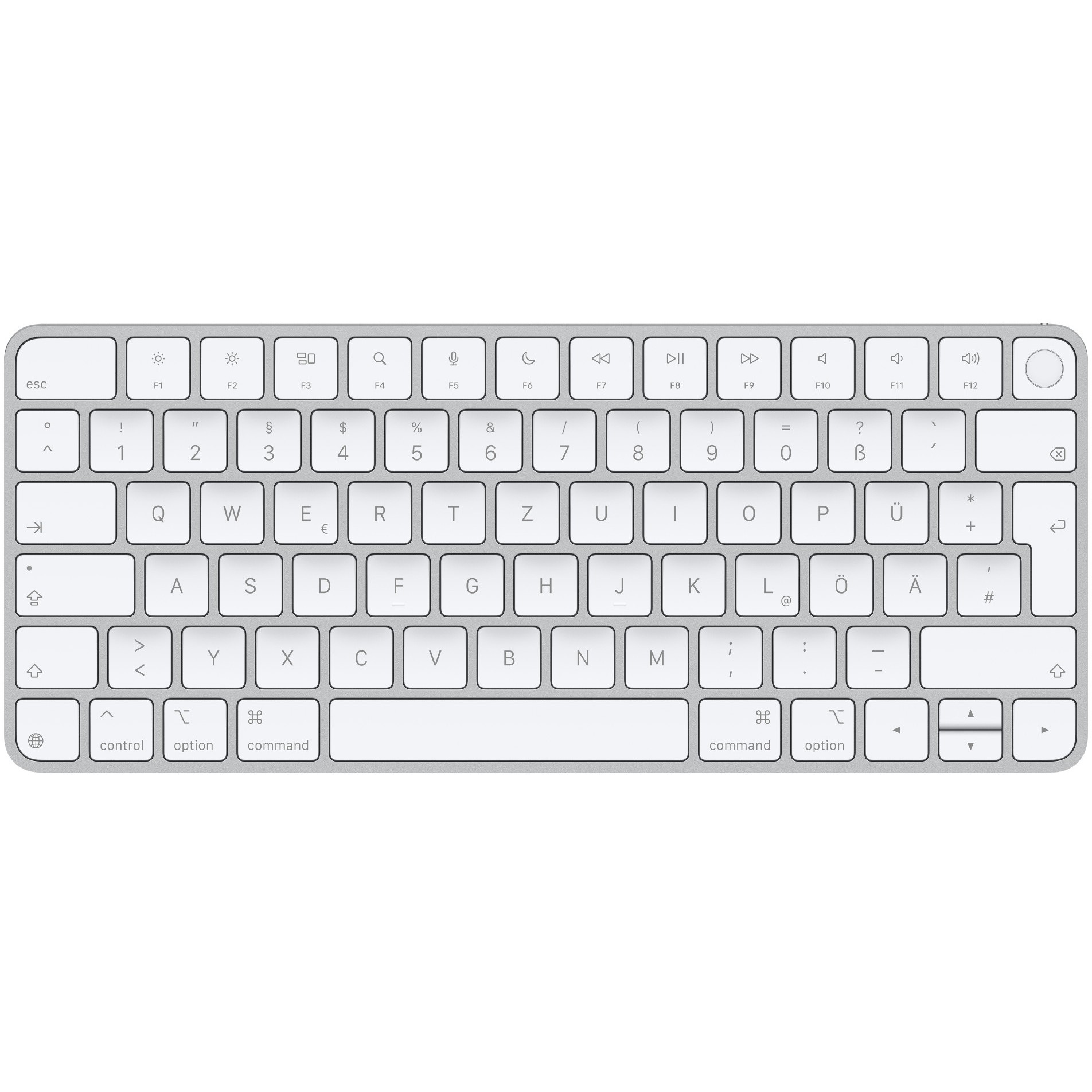 Tipkovnica APPLE Magic Keyboard with Touch ID za Mac modele sa silikonom (USB-C) - Njemački