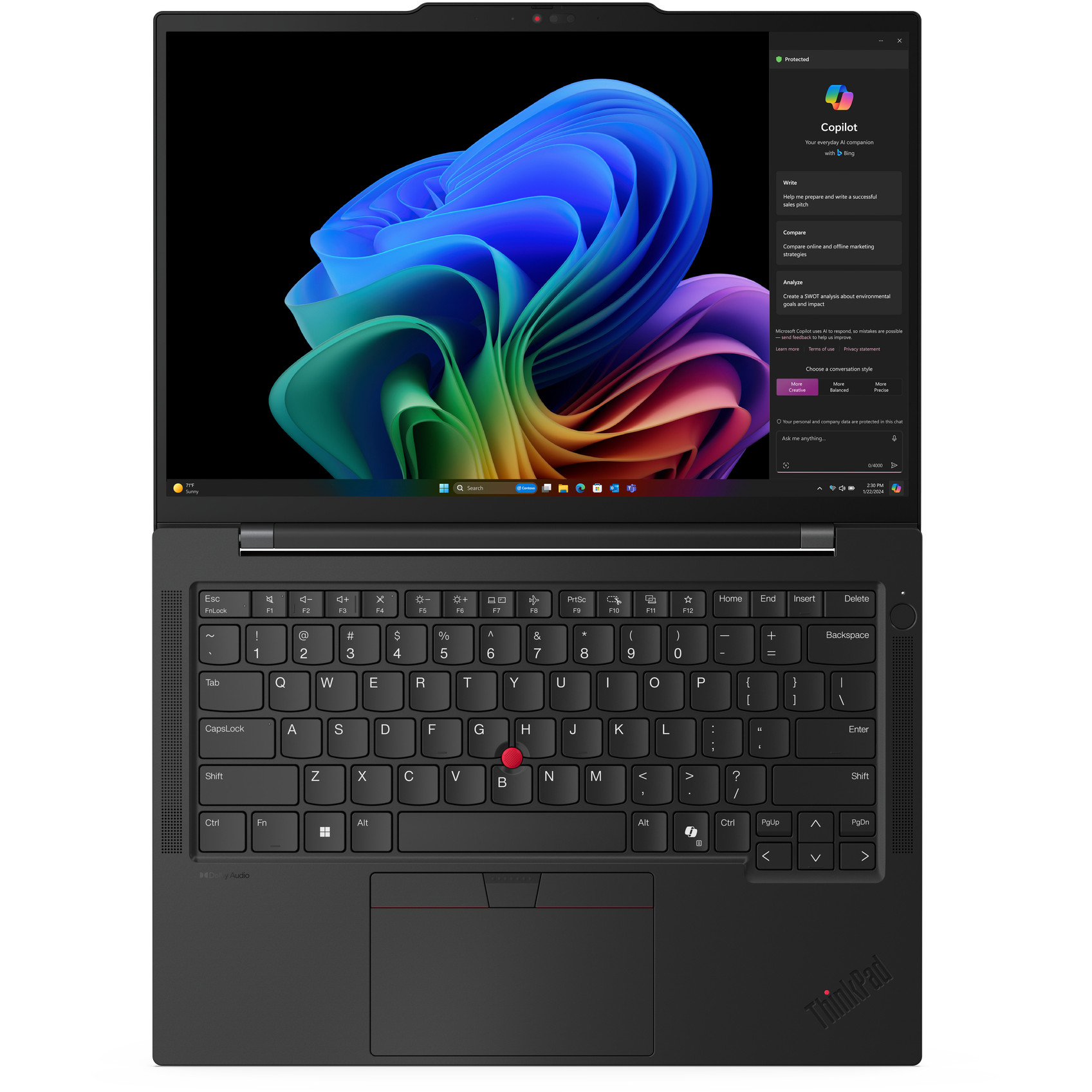 Laptop LENOVO ThinkPad T14s Gen 6 (14" WUXGA, Qualcomm Snapdragon X1E-78-100, 32 GB RAM, 1 TB SSD, Wi-Fi 7, Windows 11 Pro, njemačka tipkovnica, crna boja) – internacionalna non HR tipkovnica-15
