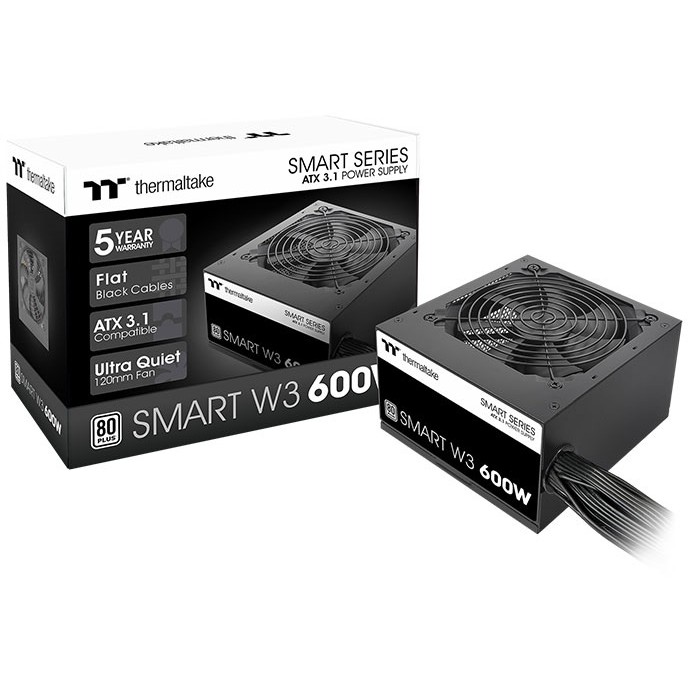 Napajanje THERMALTAKE Smart W3 600 W 24-pin ATX ATX Crno-5