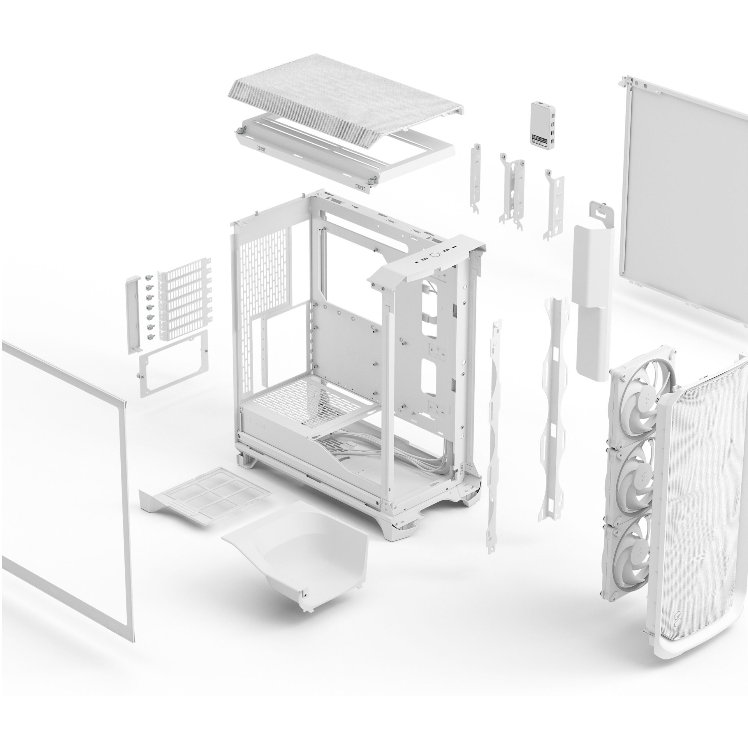 Računalno kućište FRACTAL DESIGN Meshify 3 Ambience Pro RGB White TG Clear Tint-4