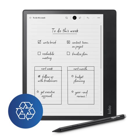 E-čitač knjiga KOBO Elipsa 2E sa Stylus 2 olovkom (10.3", 32GB)