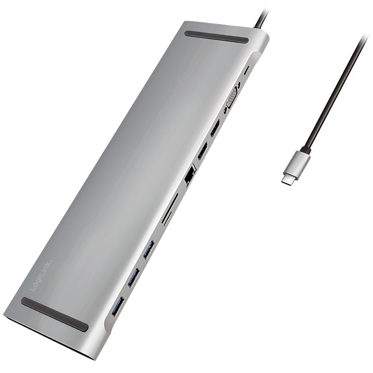 Laptop Dock LogiLink UA0373 (USB 3.2 Gen 1 Type-C, Aluminium)