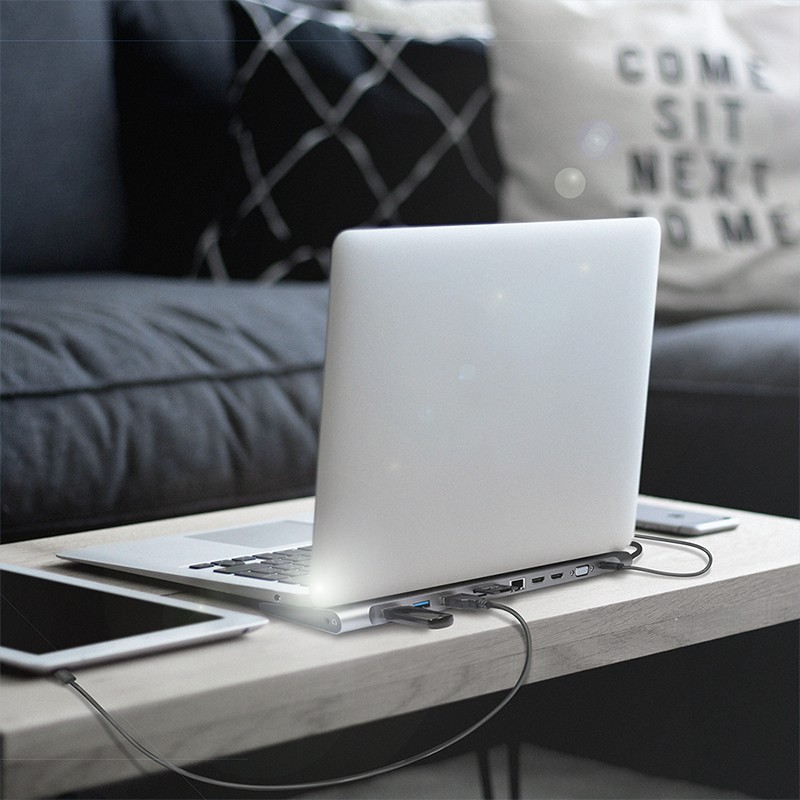 Laptop Dock LogiLink UA0373 (USB 3.2 Gen 1 Type-C, Aluminium)-7