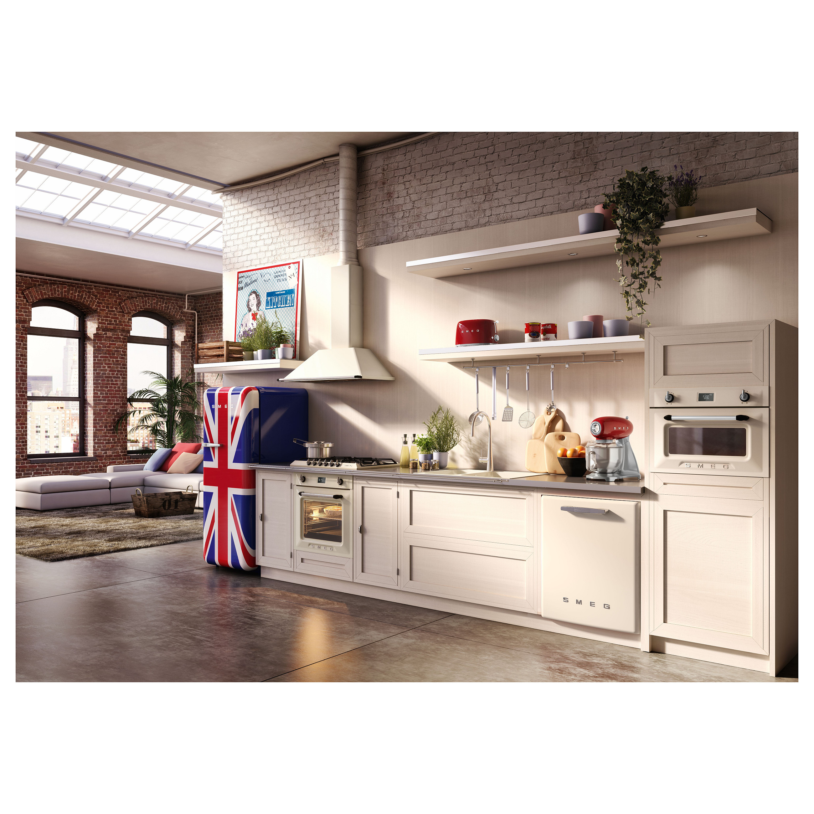 Toster SMEG TSF01RDEU (50's Style, 2 utora, Crveni)-6