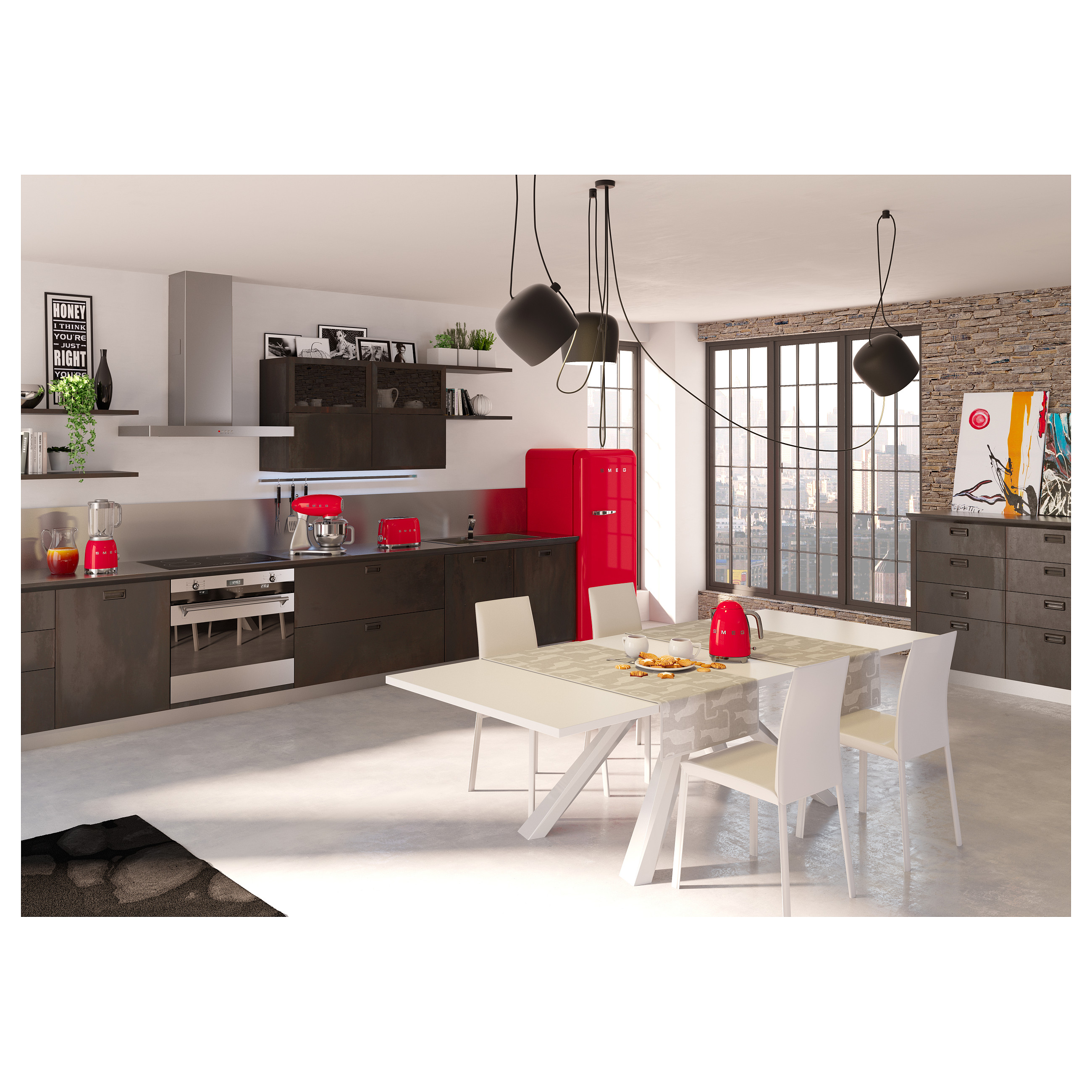 Toster SMEG TSF01RDEU (50's Style, 2 utora, Crveni)-8