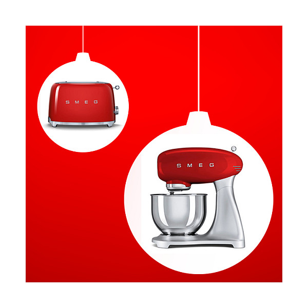 Toster SMEG TSF01RDEU (50's Style, 2 utora, Crveni)-9