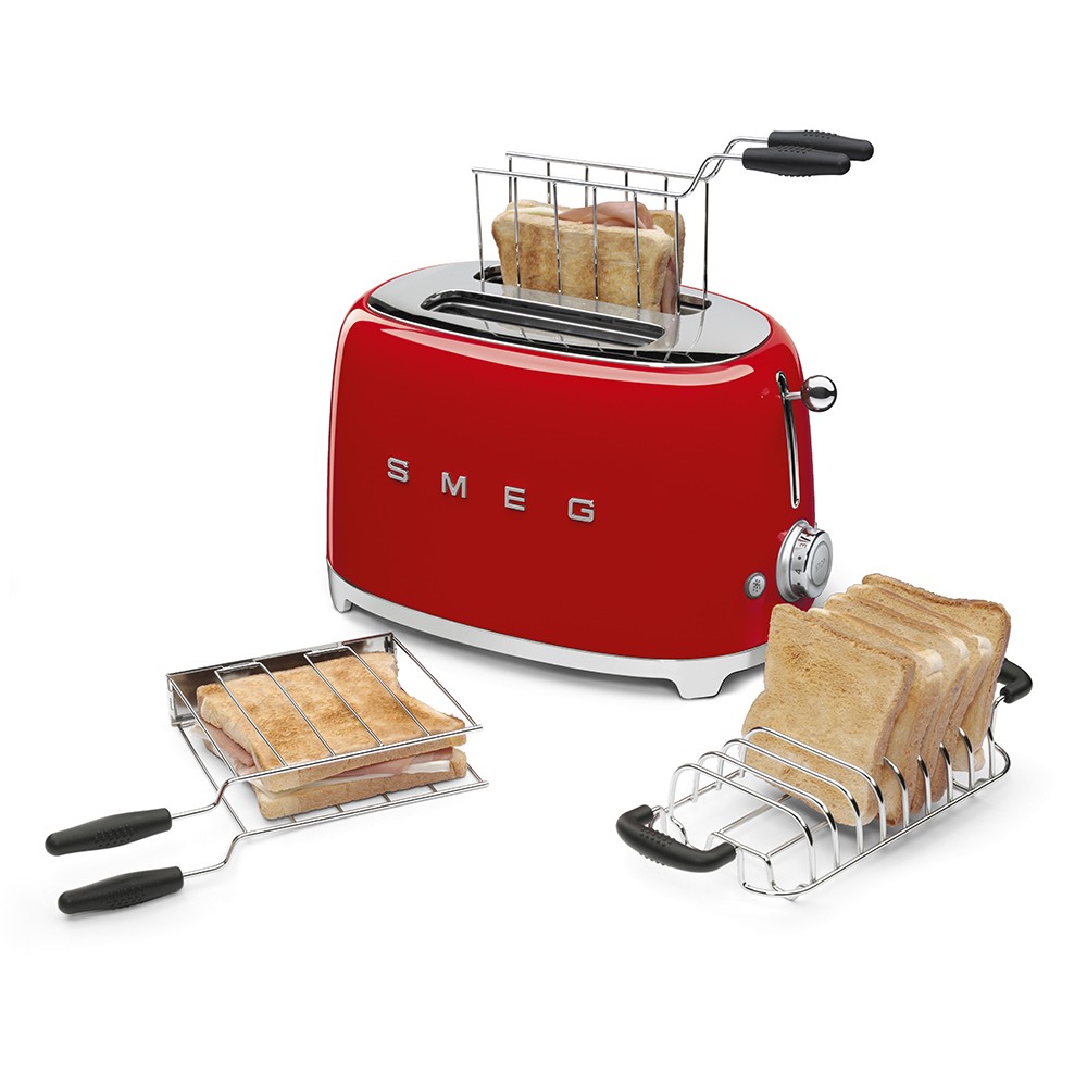 Toster SMEG TSF01RDEU (50's Style, 2 utora, Crveni)-4