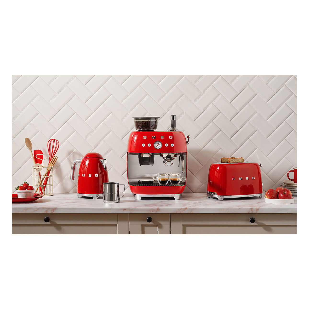 Toster SMEG TSF01RDEU (50's Style, 2 utora, Crveni)-11