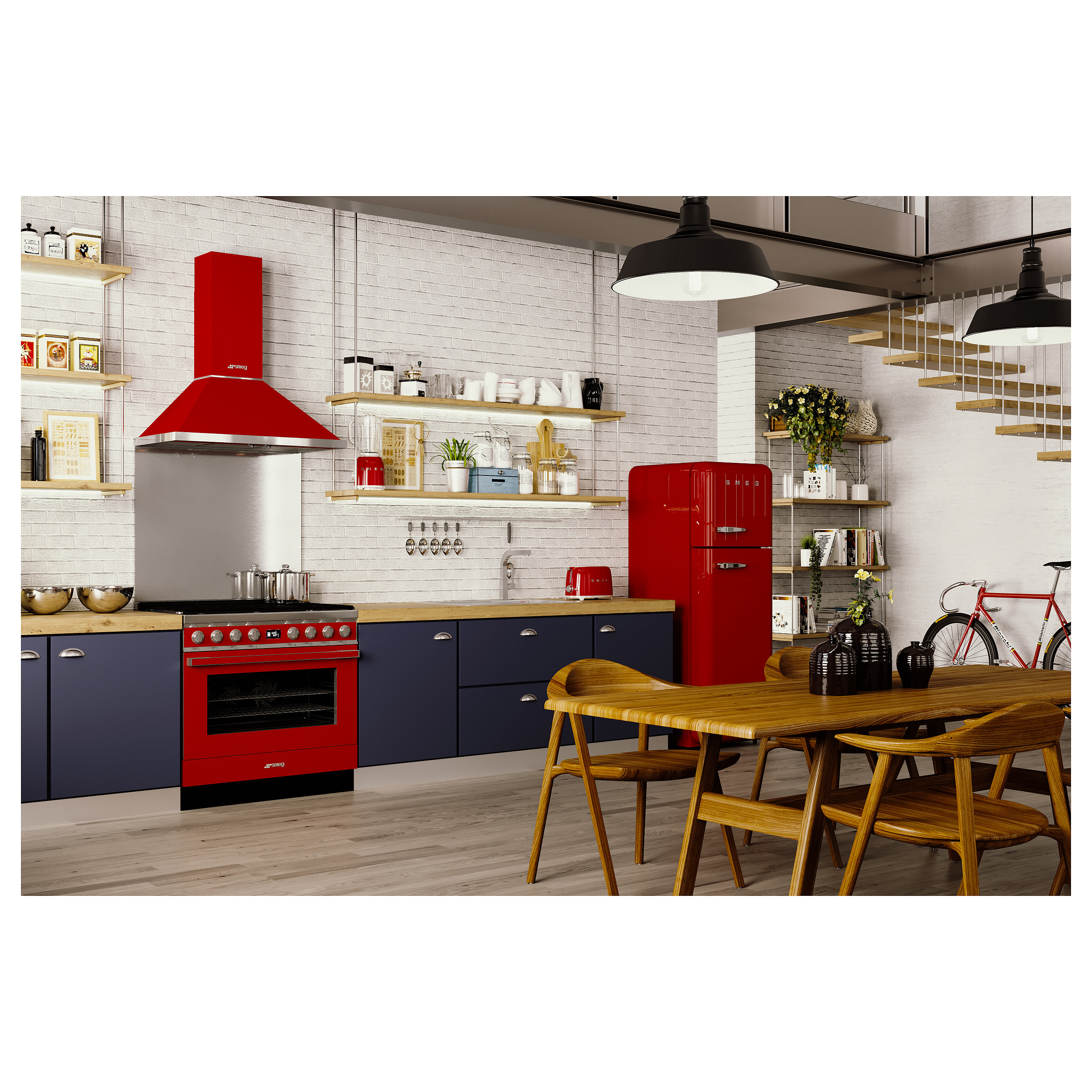 Toster SMEG TSF01RDEU (50's Style, 2 utora, Crveni)-14