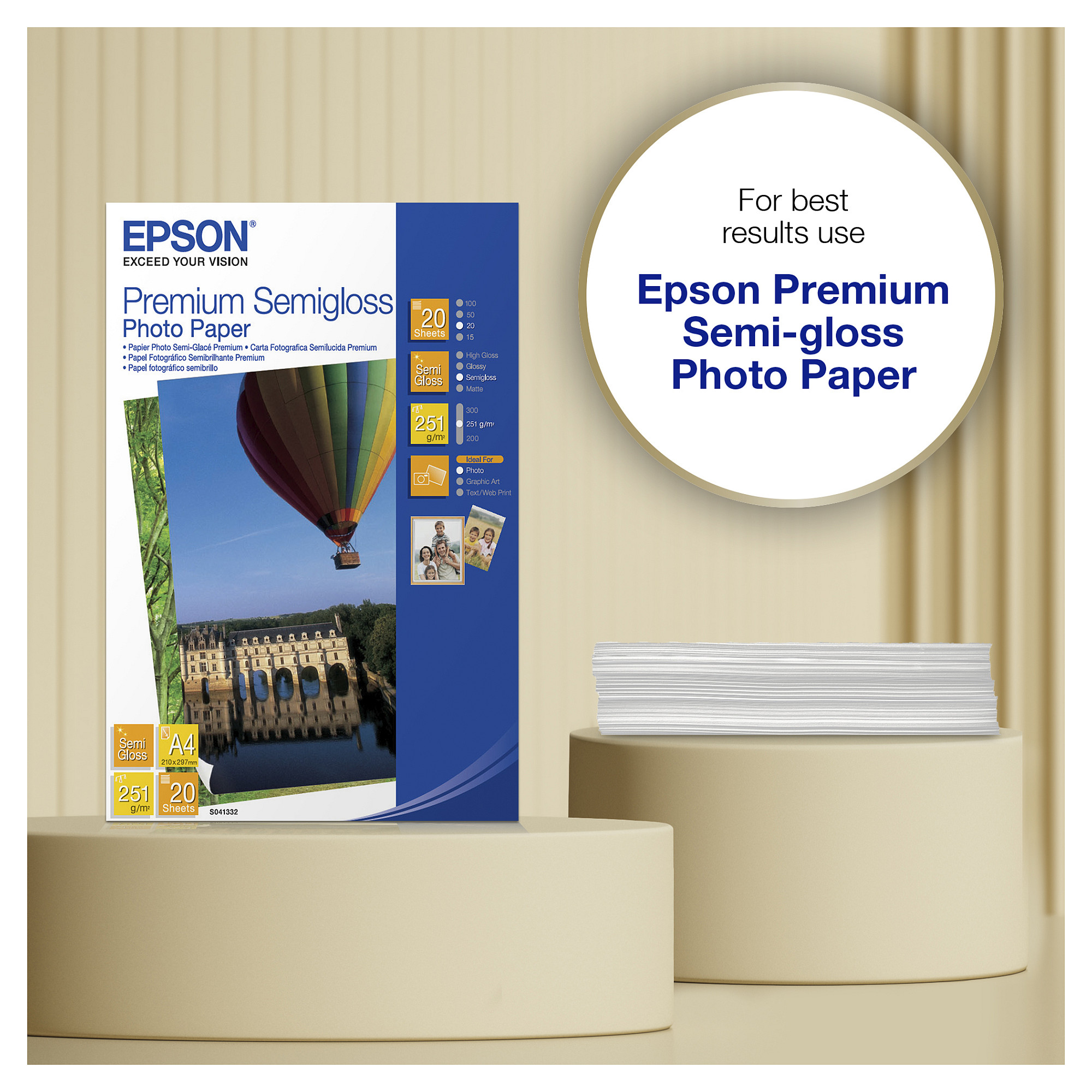 Papir za fotografije EPSON Premium Semi-Gloss A4 20 listova-5