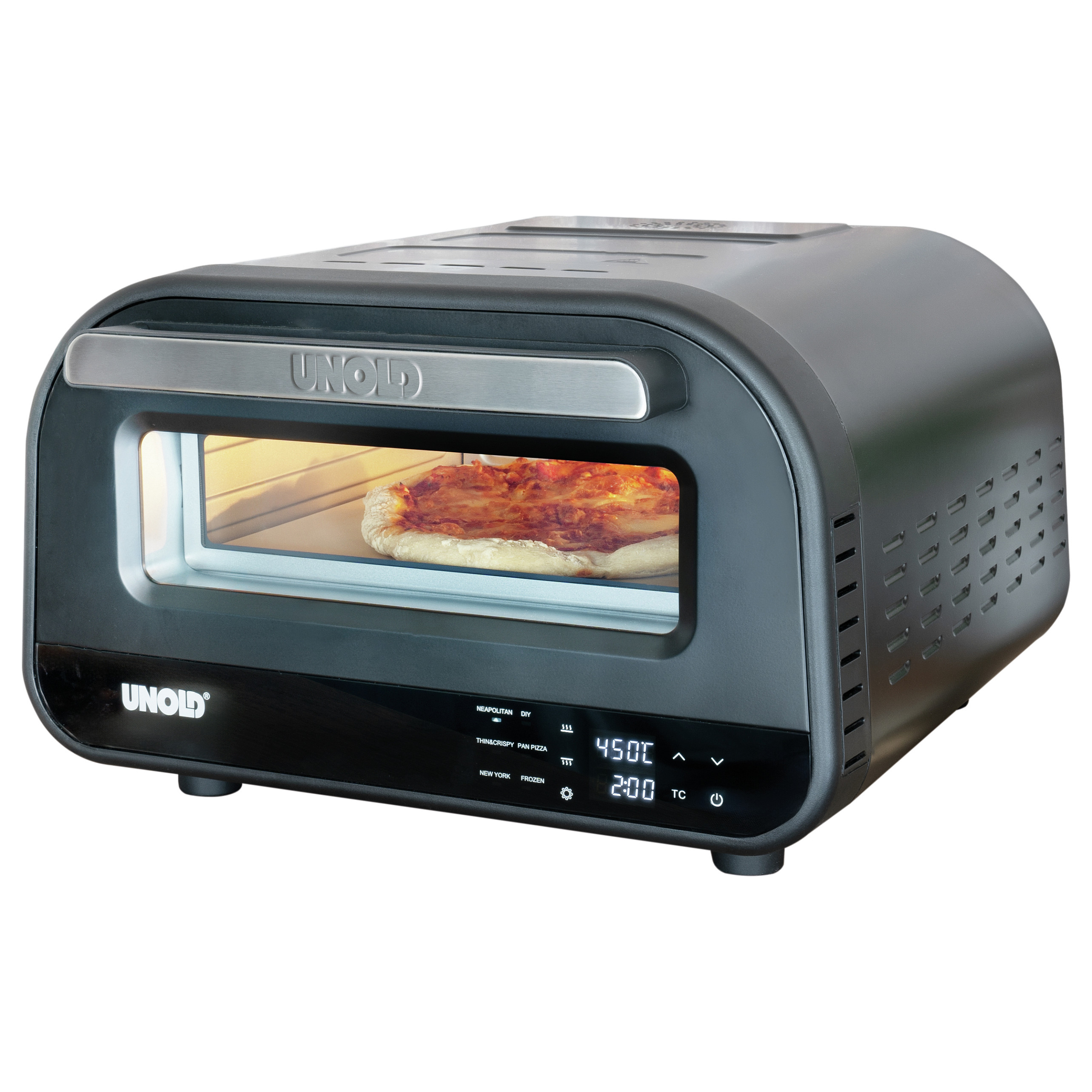 Pećnica za pizzu UNOLD Don Luigi (1700W, 400°C, kamen za pizzu 32 cm)-0
