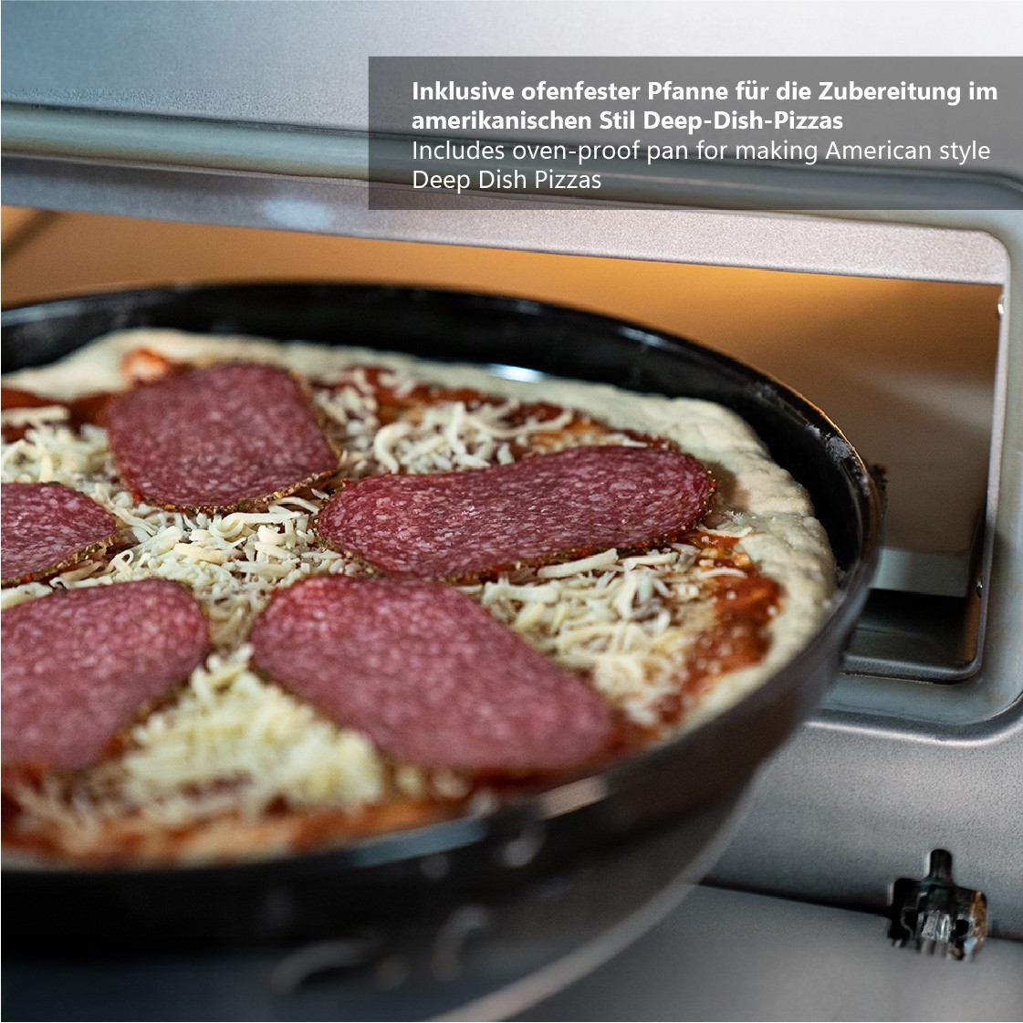 Pećnica za pizzu UNOLD Don Luigi (1700W, 400°C, kamen za pizzu 32 cm)-3