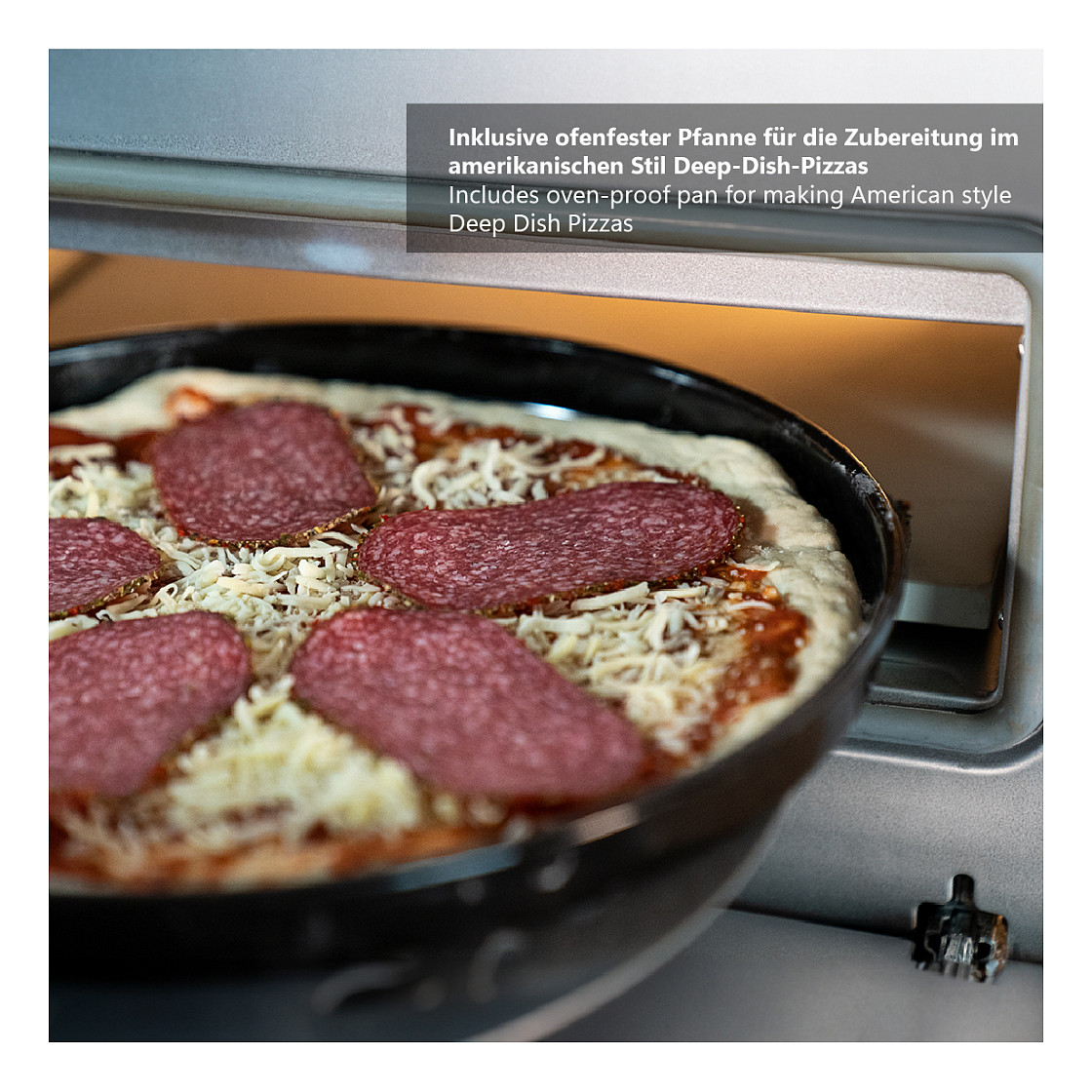 Pećnica za pizzu UNOLD Don Luigi (1700W, 400°C, kamen za pizzu 32 cm)-12