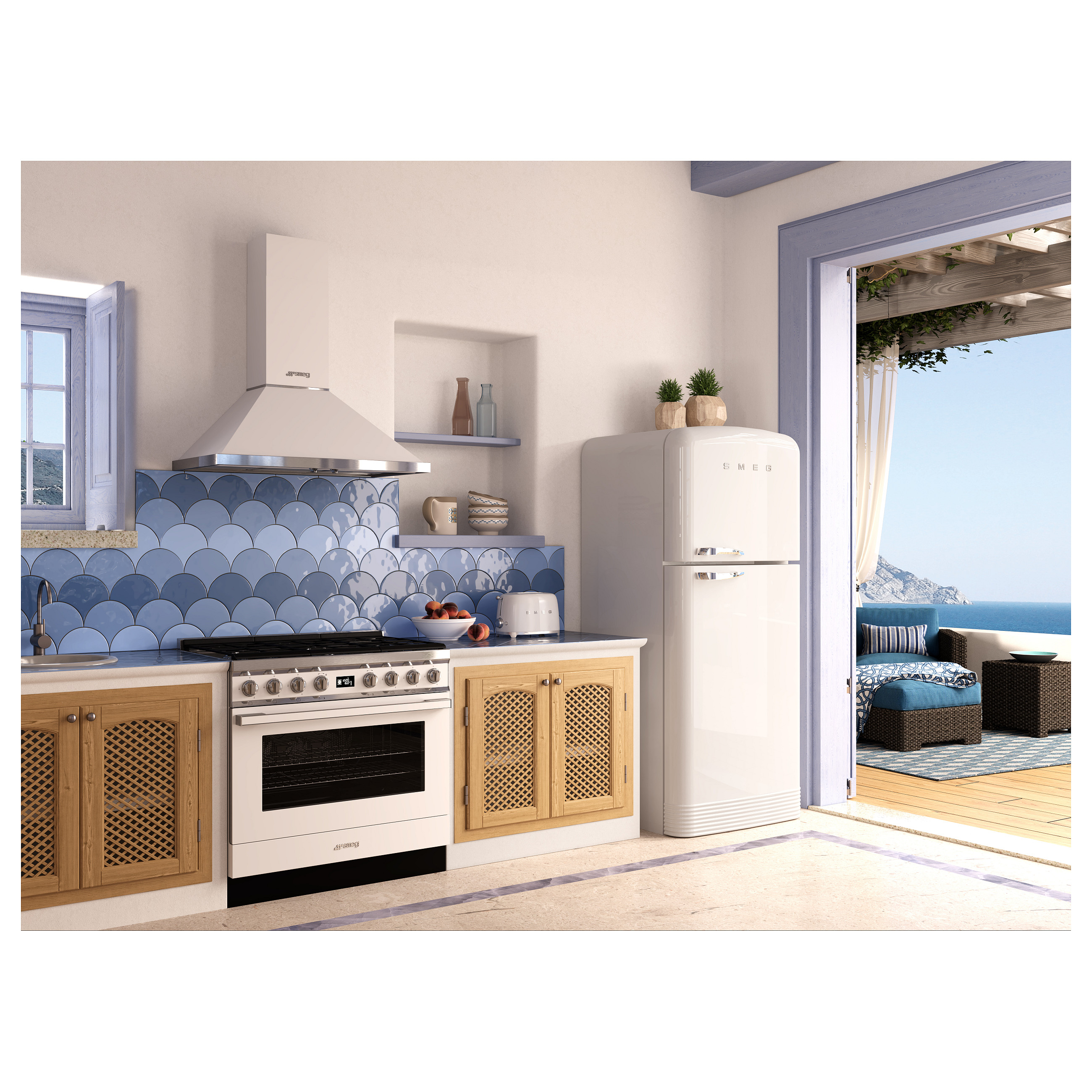 Toster SMEG TSF01WHEU 50's Style (2 utora, 950W, 6 razina tostiranja) White-2