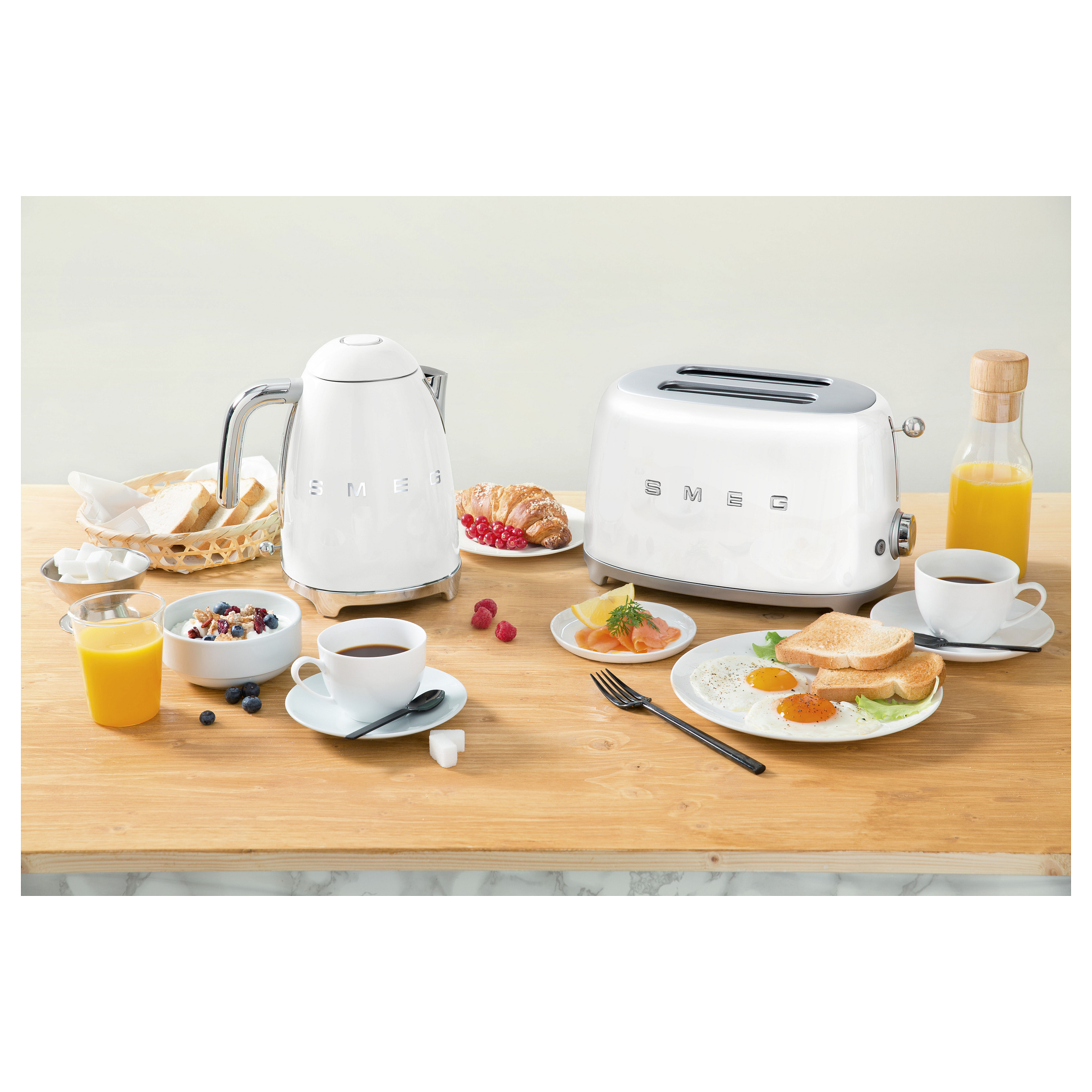 Toster SMEG TSF01WHEU 50's Style (2 utora, 950W, 6 razina tostiranja) White-5