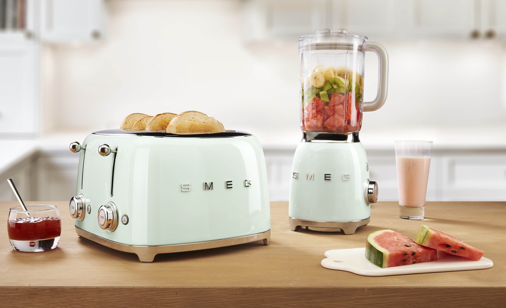 Toster SMEG 50's Style TSF03PGEU (4 kriške, 2000W, Pastelno zelena)-11