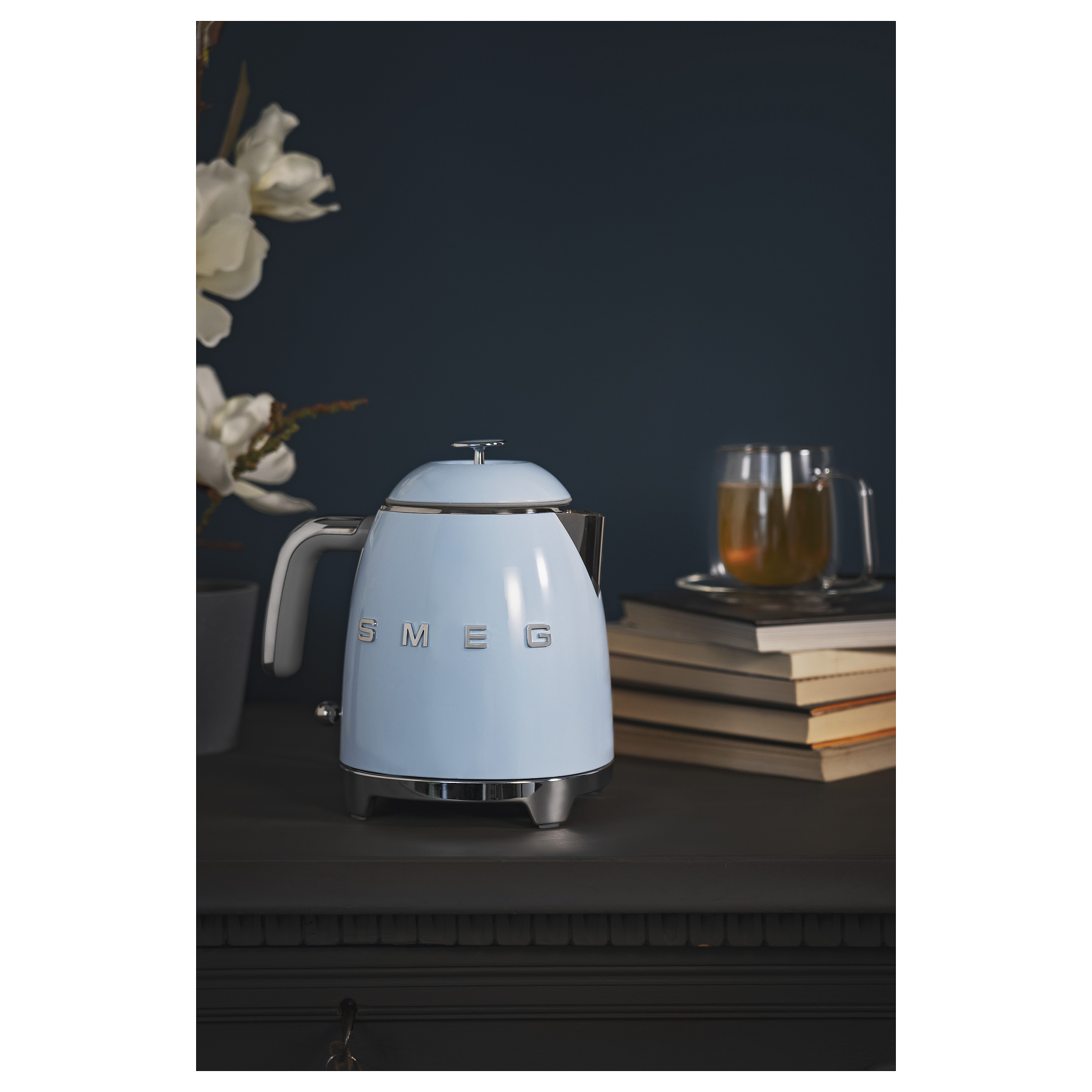 Kuhalo za vodu SMEG KLF05PBEU, 0.8L, 50's Style, Pastelno plavo-10